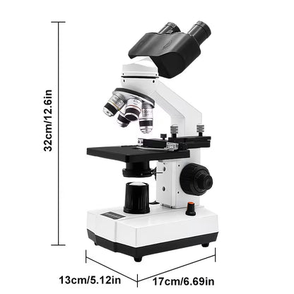 Professional Biomedical Compound Microscope 40X-2500X Magnification (10000808) - Electromann SA