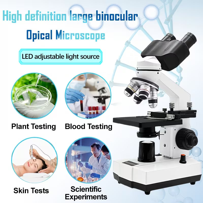 Professional Biomedical Compound Microscope 40X-2500X Magnification (10000808) - Electromann SA