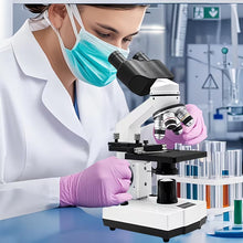 Professional Biomedical Compound Microscope 40X-2500X Magnification (10000808) - Electromann SA