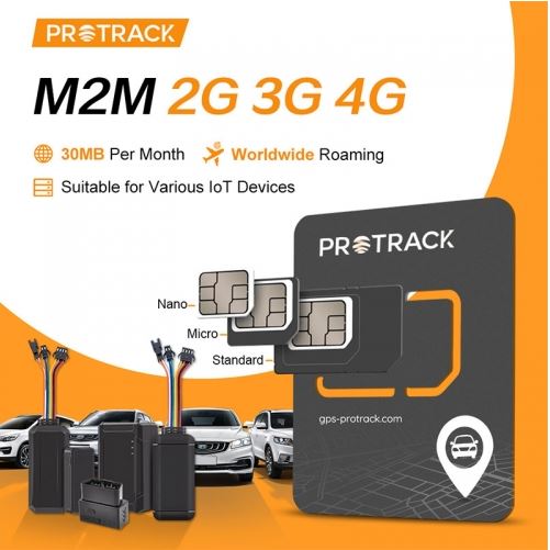 Protrack M2M 30MB per Month Roaming Data SIM Card