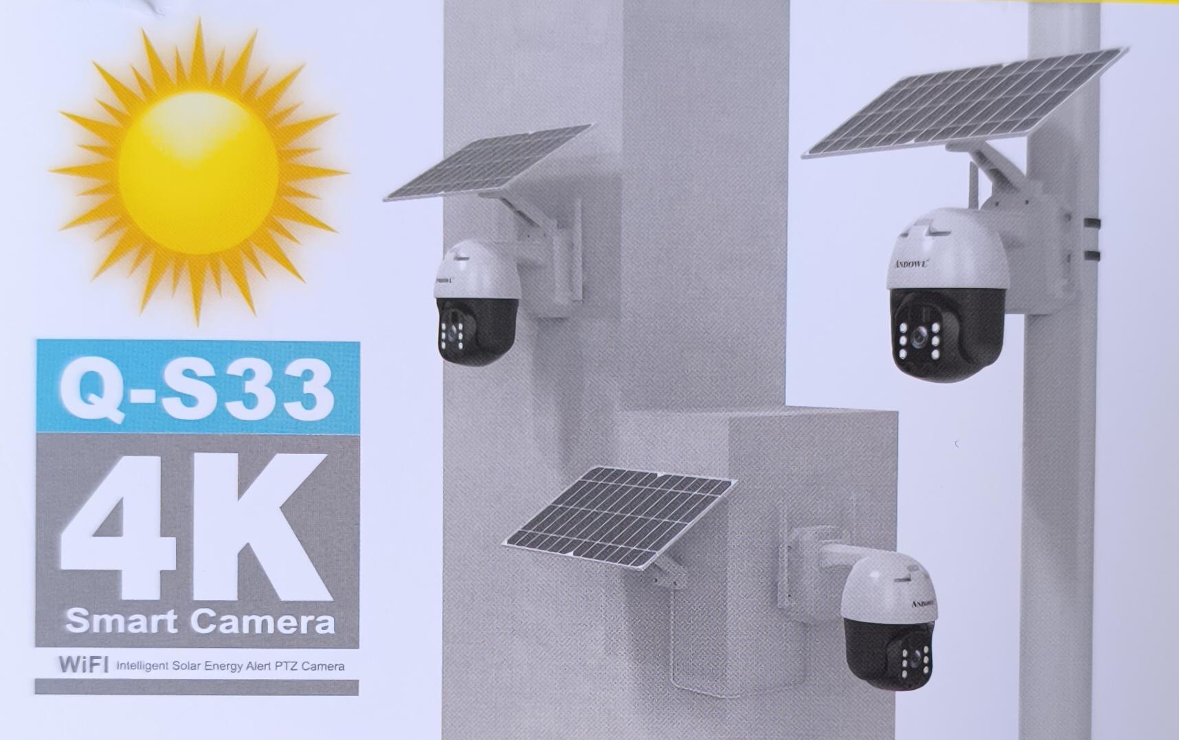 Andowl Intelligent Solar Energy Surveillance Camera Q-S33 (10003916) - Electromann SA