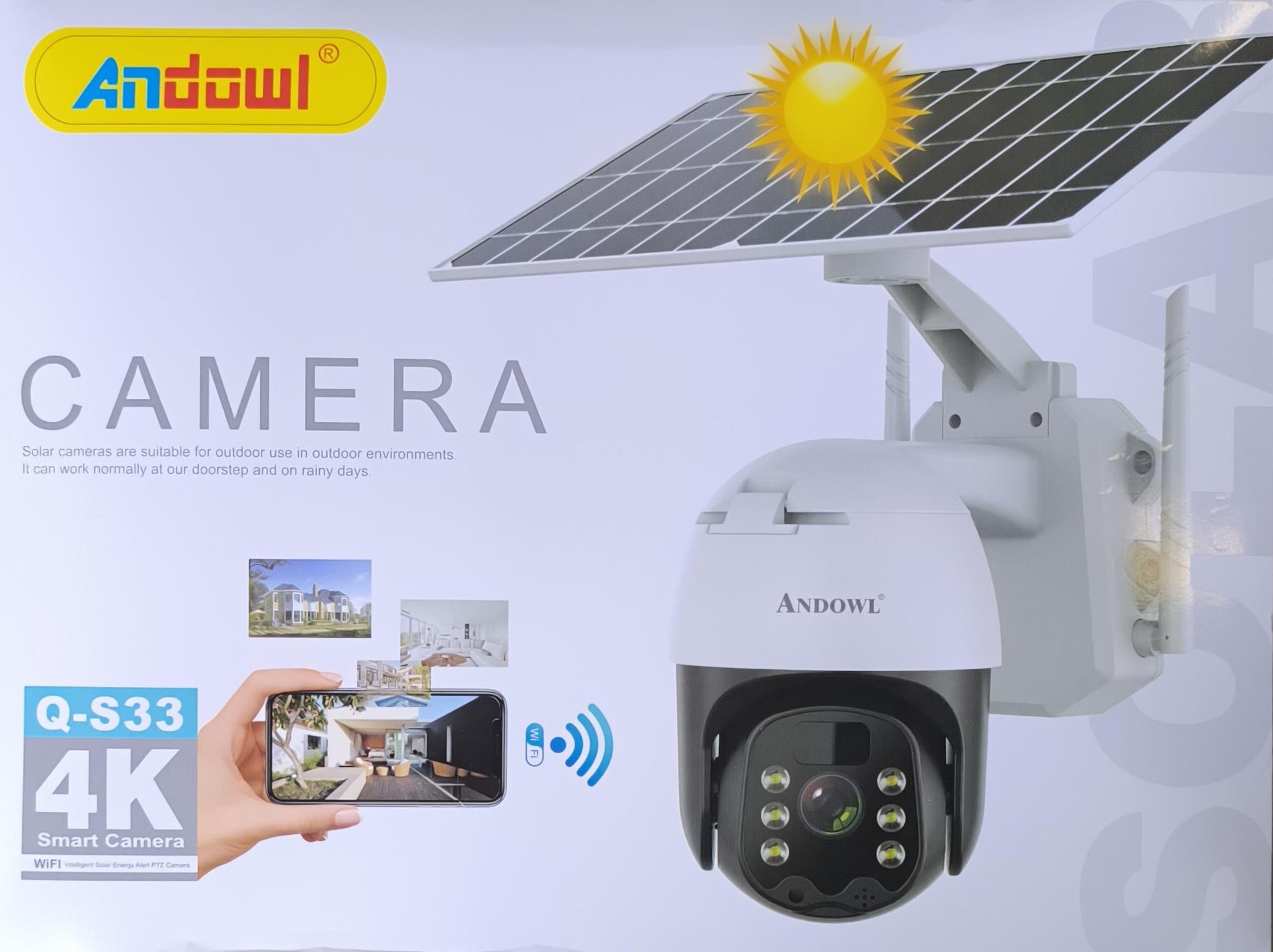 Andowl Intelligent Solar Energy Surveillance Camera Q-S33 (10003916) - Electromann SA