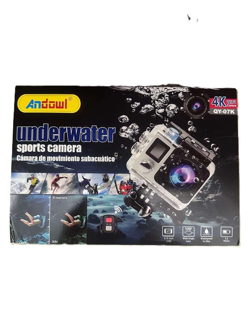 Andowl QY-07K 4K WIFI HD Waterproof Sport Action Camera (10007803) - Electromann SA