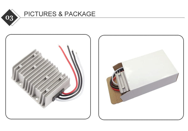 RCNUN High Quality 48V to 12V 30A DC to DC Step Down Converter - Efficiently Convert High Voltage DC Power