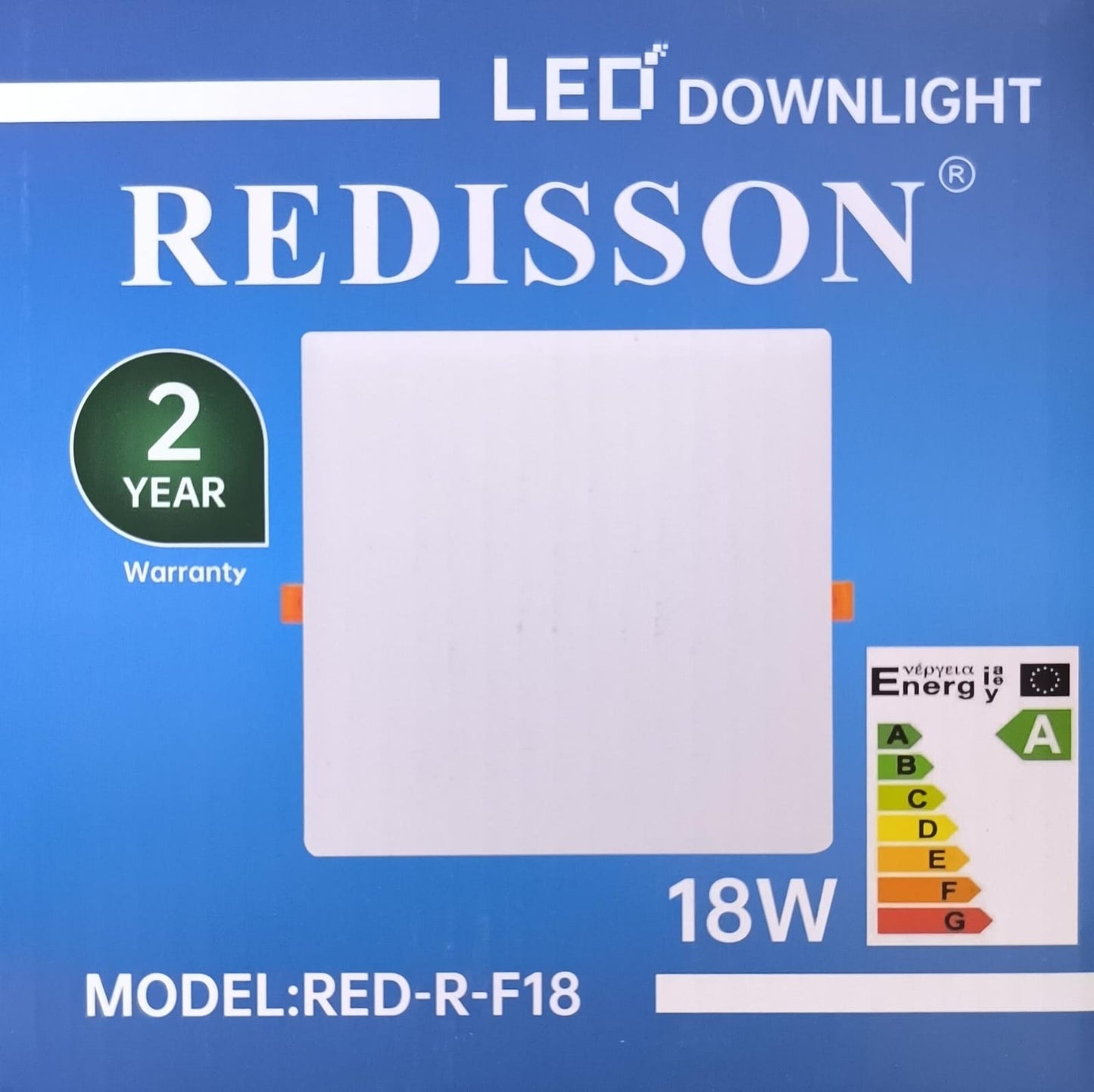 REDISSON RED-R-F18 18W Square LED Light Panel - Electromann SA