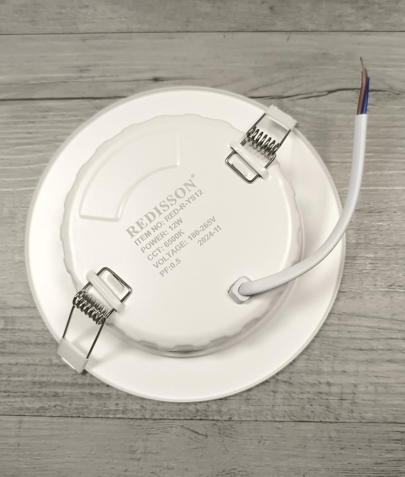 REDISSON 12Watt 250v AC 6500K Cool White LED Flush Mount Downlight - Electromann SA