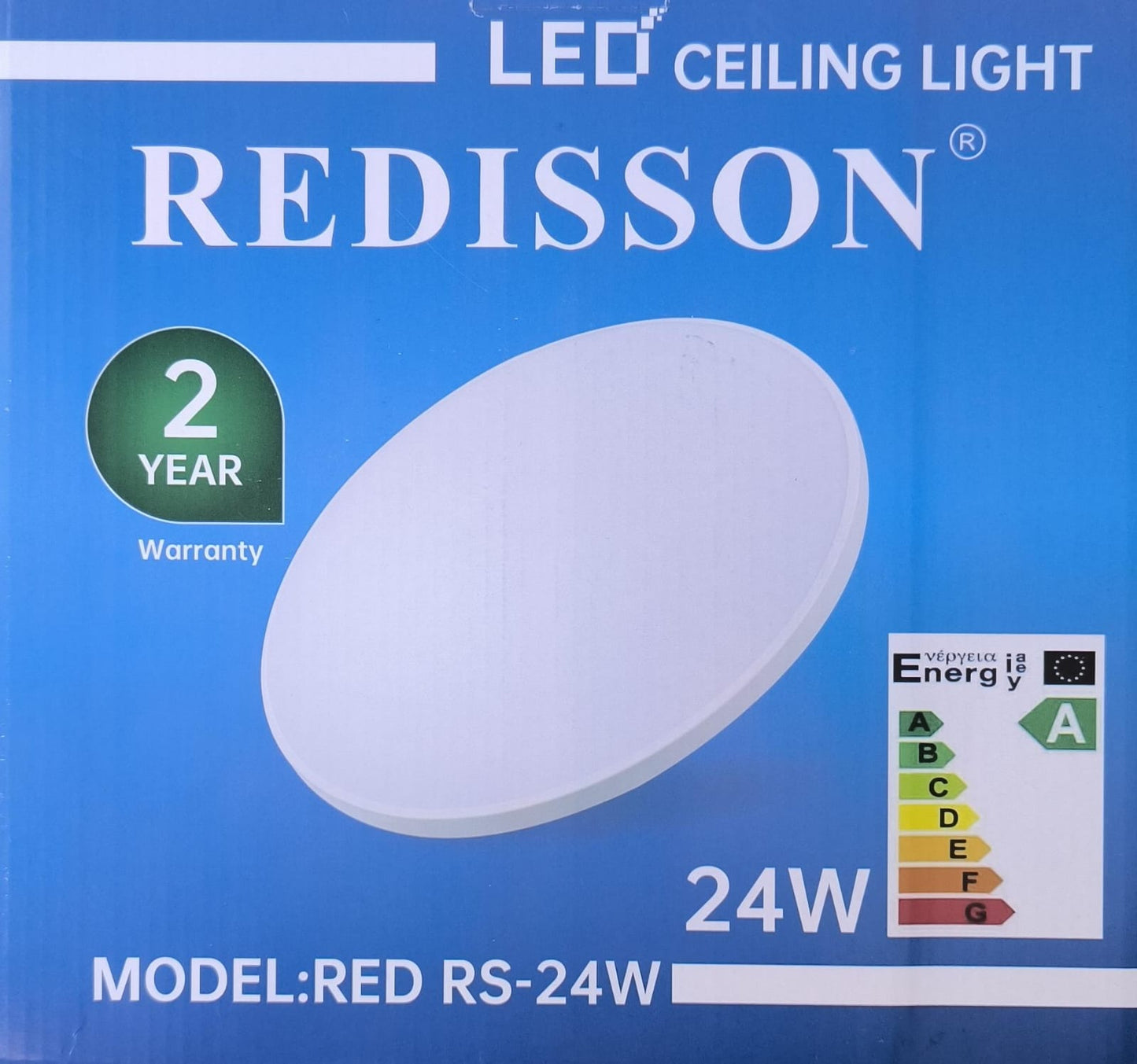 REDISSON 2Pack 24watt 240vAC 6500K (Cool White) 2000Lumens Round LED Light Panel - Electromann SA