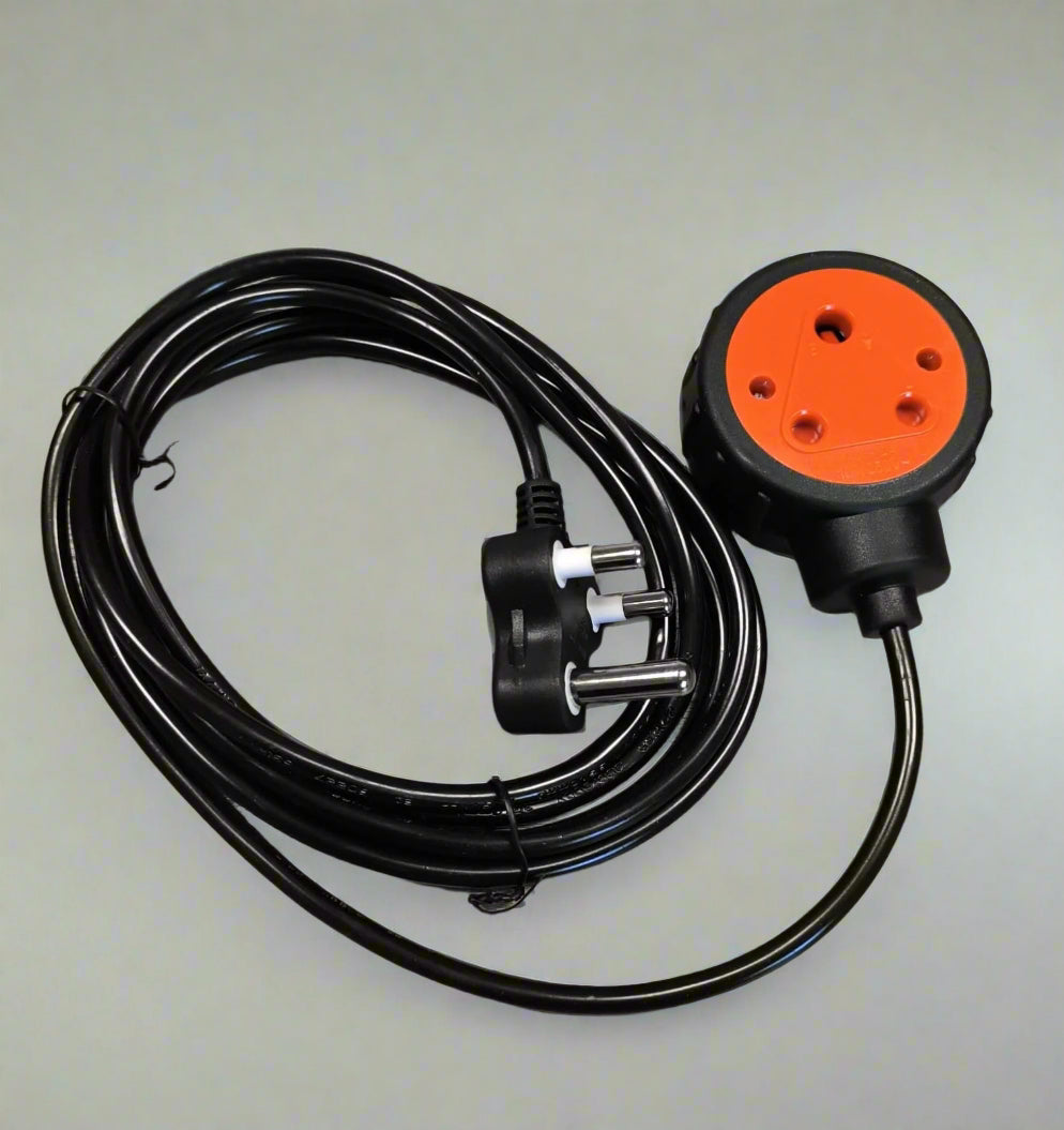 Redisson AOK-12A 15Meter 250v 10amp Extension Cord With Two-Way Multi-Plug - Electromann SA