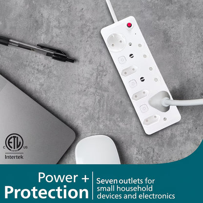 REDISSON 7 Way 3x16Amp 4x5Amp Switched 220v Multi-Plug (10004939) - Electromann SA