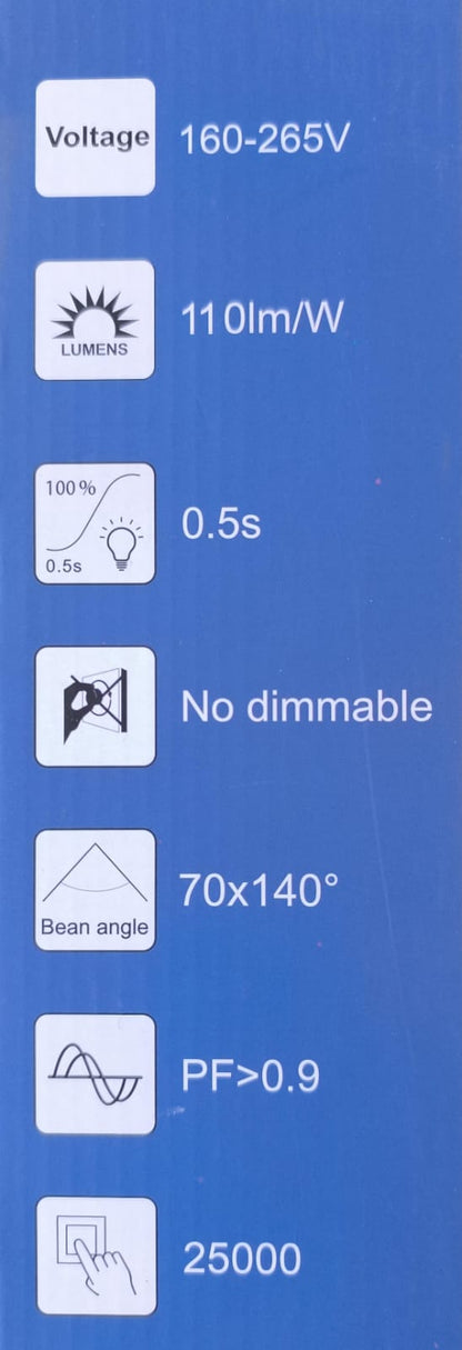 REDISSON 50W 250V AC 6500K Cool White LED Street Light - Electromann SA