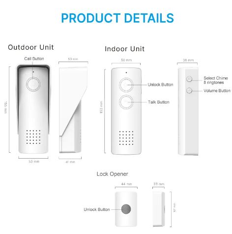 Wireless Audio Home and Office Intercom System: Clear and Reliable Communication Solution (10006199) - Electromann SA