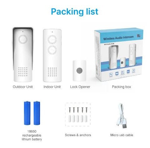 Wireless Audio Home and Office Intercom System: Clear and Reliable Communication Solution (10006199) - Electromann SA