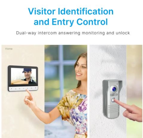 7Inch Wired Video Doorphone (10007804) - Electromann SA