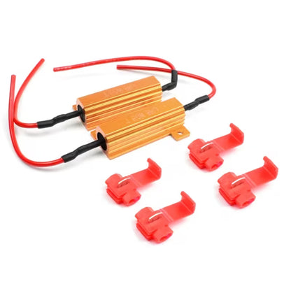 2Pc RX24 50W 6RJ Metal Aluminum Case High Power Resistor Set (10003528)