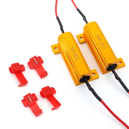 2Pc RX24 50W 6RJ Metal Aluminum Case High Power Resistor Set (10003528)