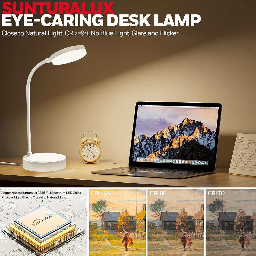 Redisson Smart Rechargeable Touch Switch Desk Lamp with 4 modes (10007801) - Electromann SA