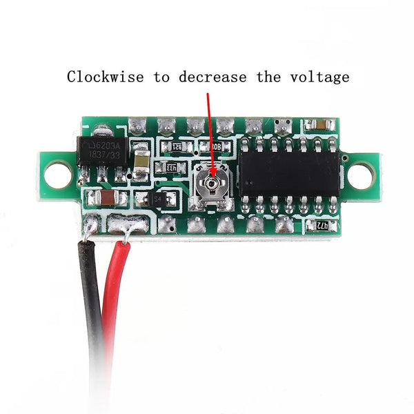 Red Led 0.28 Inch DC 2.5V-30V Mini Digital Volt Meter