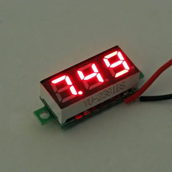 Red Led 0.28 Inch DC 2.5V-30V Mini Digital Volt Meter