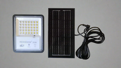 Redisson 30Watt *High Quality* SOLAR Outdoor LED Flood Light - Electromann SA