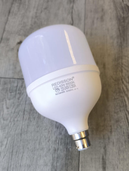 REDISSON 220v AC 40Watt B22 (Push and Twist Type) 6500K Cool White LED Bulb - Electromann SA