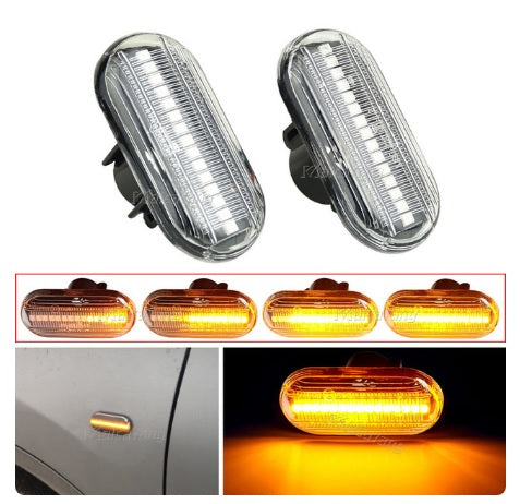 Smart Sequential Flashing LED Turn Signal Side Marker Light for Renault