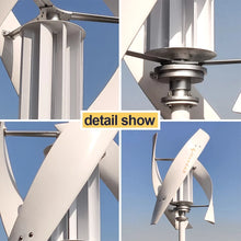 3KW Vertical Axis Maglev Wind Turbine Free Energy Household Wind Turbine Low Speed Low Noise - Electromann SA