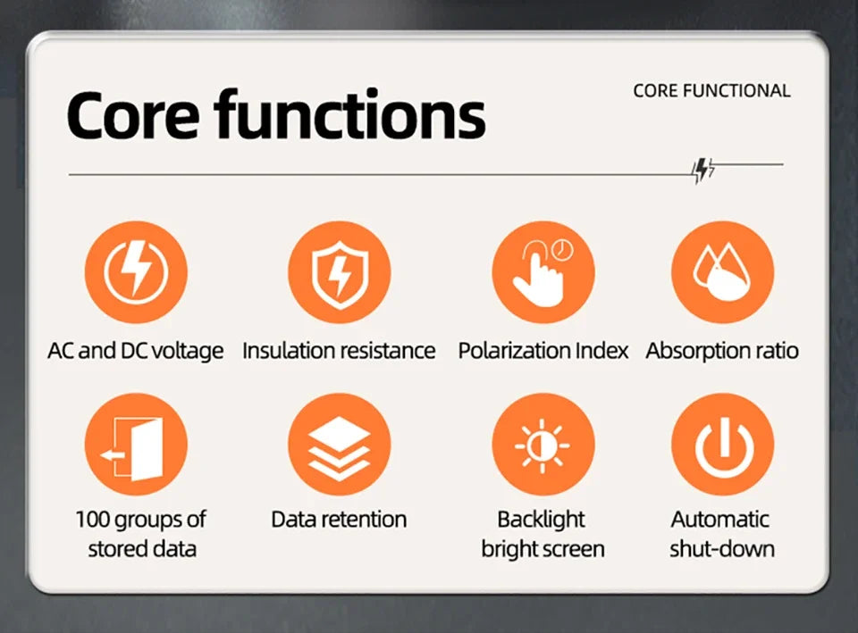 ANENG MH12 Insulation resistance meter Megohmmeter - Electromann SA