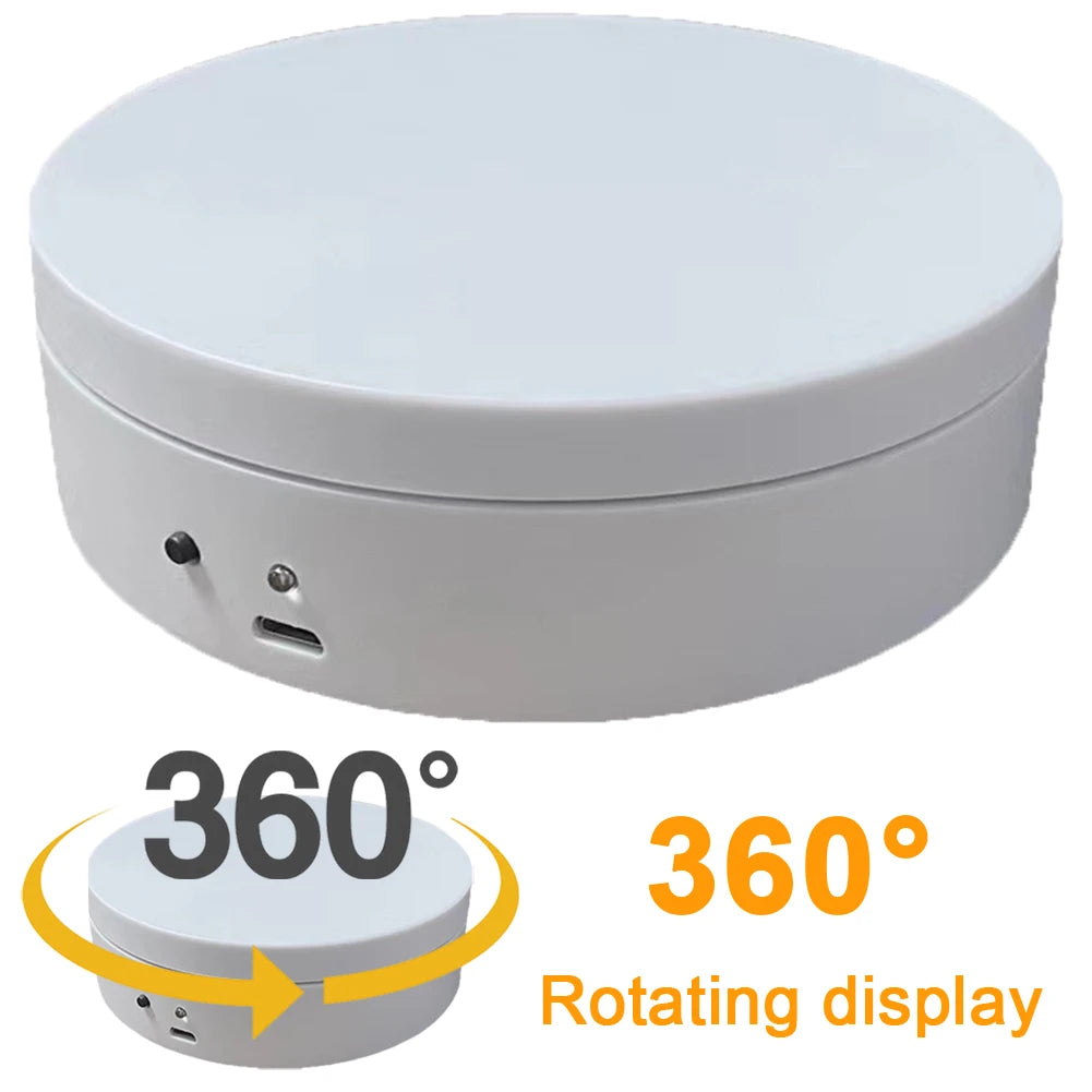 360 Degree Rotating USB Powered Display Stand  - White (10007744) - Electromann SA