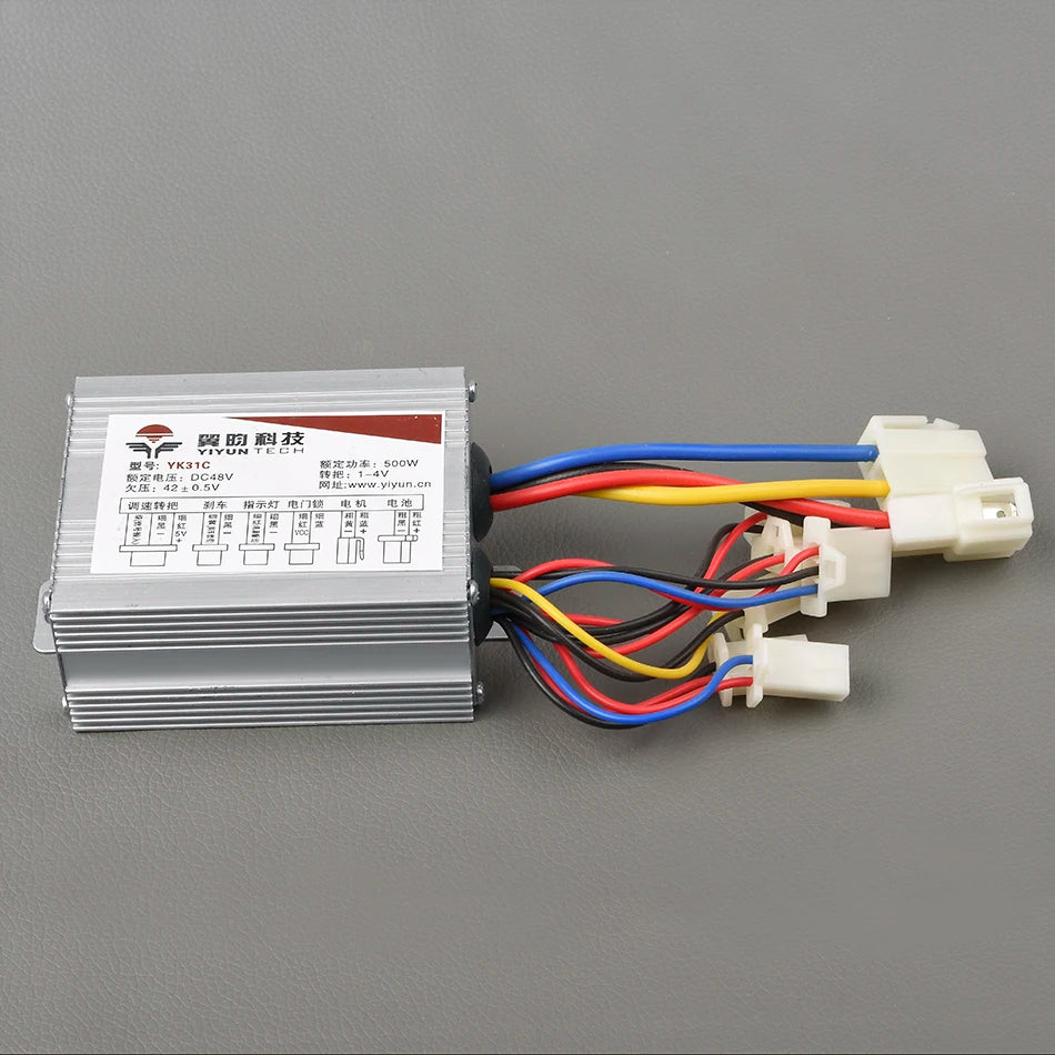 24V/36V/48V 500W YIYUN YK31C Motor Speed Controller For E-Scooters and E-Bikes - Electromann SA