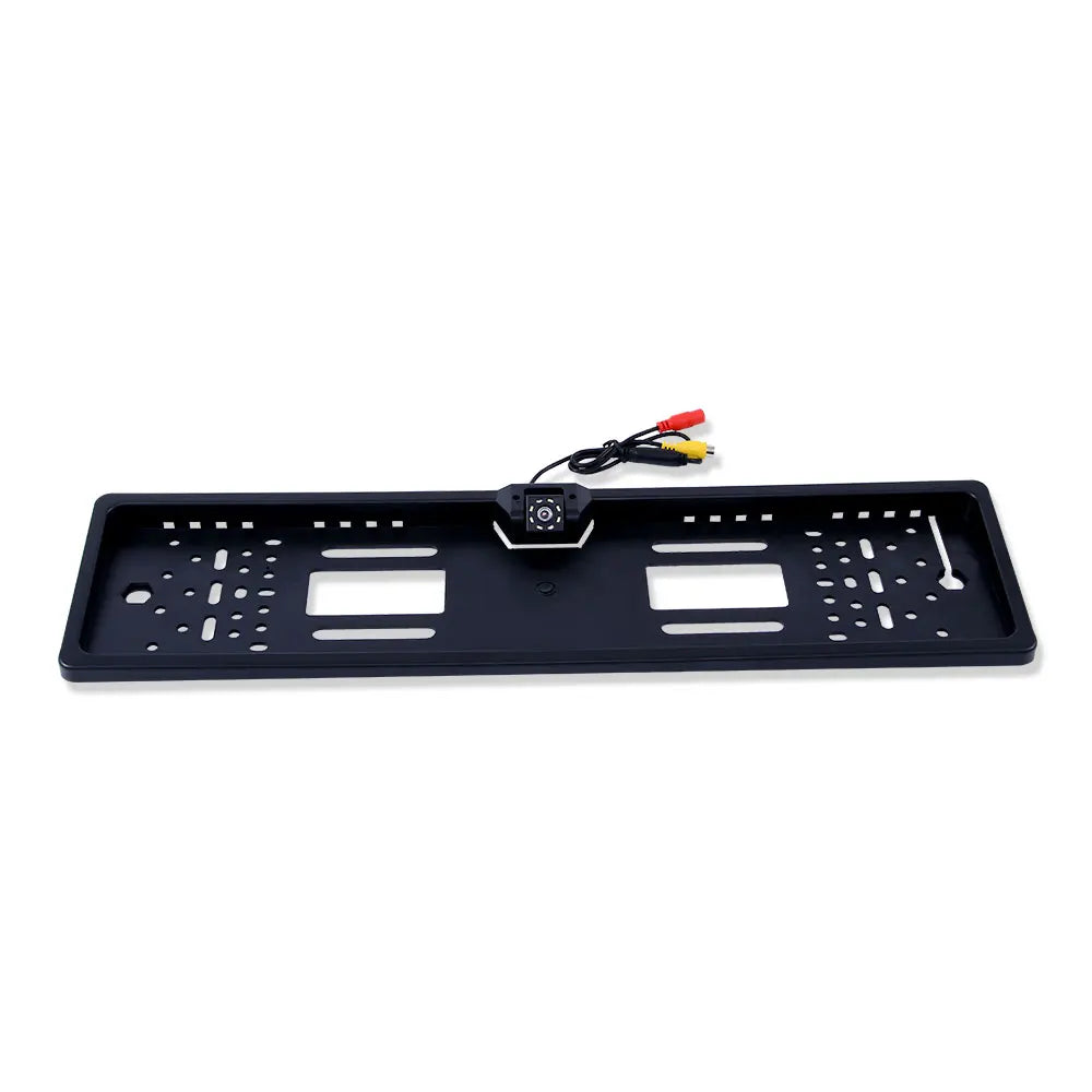 Car Rear View Camera EU European License Plate Frame Waterproof Night Vision 8 LED light (10005069) - Electromann SA
