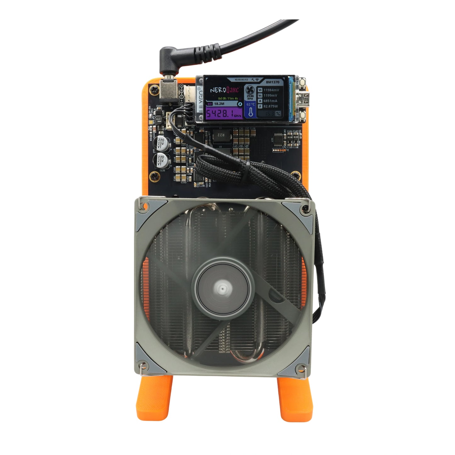 NerdQaxe++ Rev6.1 4.8TH/s Bitcoin Miner 80W - BLACK (10008977)