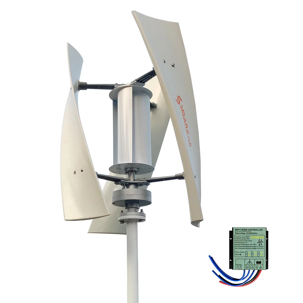 3KW Vertical Axis Maglev Wind Turbine Free Energy Household Wind Turbine Low Speed Low Noise - Electromann SA