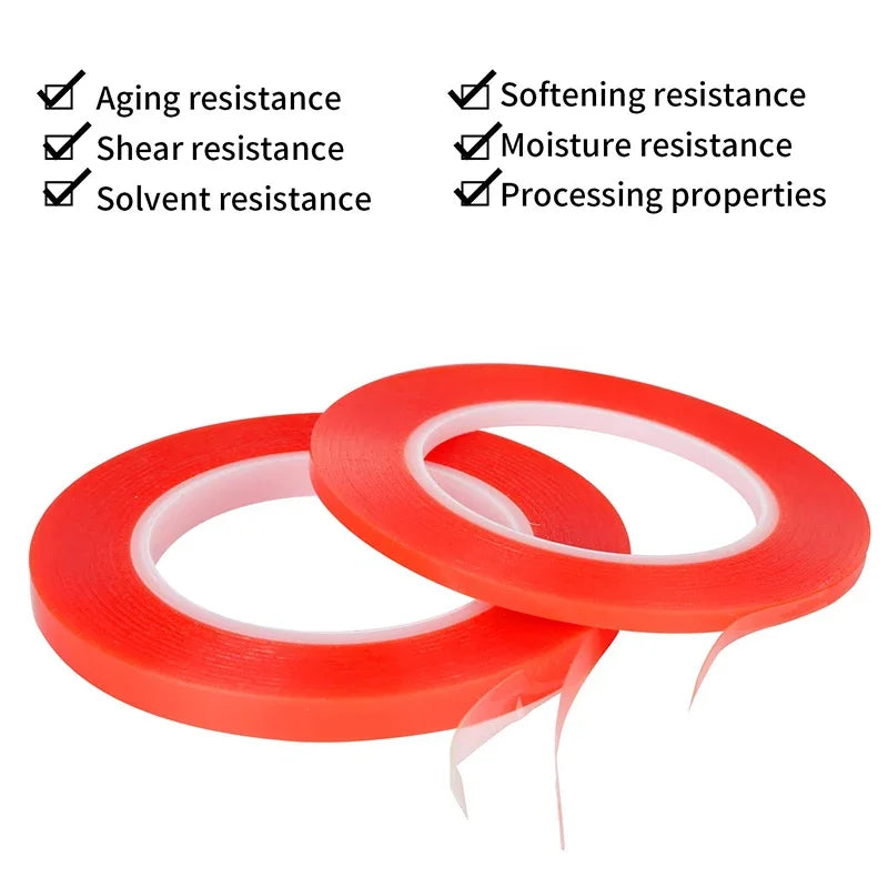 5m Double Sided Heat Resistant High Adhesion Adhesive Tape - Electromann SA