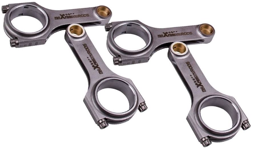 maXpeedingrods H-Beam Engine Connecting Rods, Conrods 130.5mm with ARP Bolts for Subaru Impreza Legacy Forester EJ20 EJ22 EJ25 (10007826)