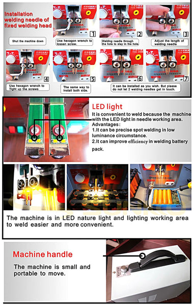 SUNKKO 709A Spot Welder for Lithium Battery Packs - Portable and Reliable