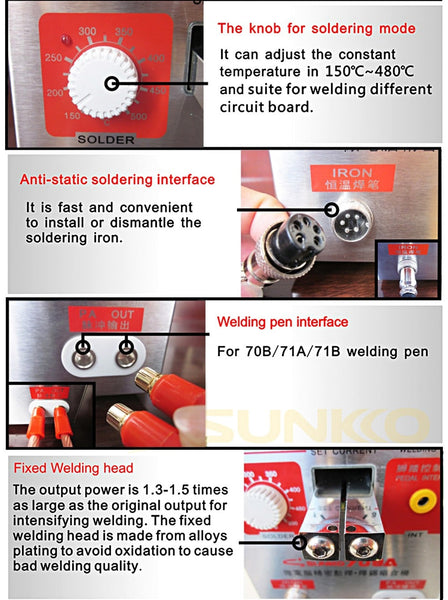 SUNKKO 709A Spot Welder for Lithium Battery Packs - Portable and Reliable