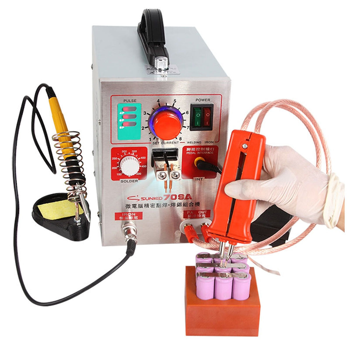 SUNKKO 709A Spot Welder for Lithium Battery Packs - Portable and Reliable