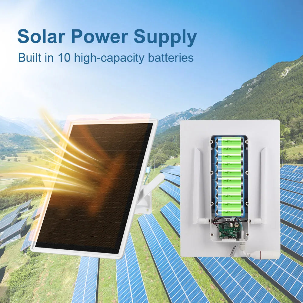 Solar Powered 4G LTE Router with SIM Card Slot 30-50M WiFi Range - Electromann SA