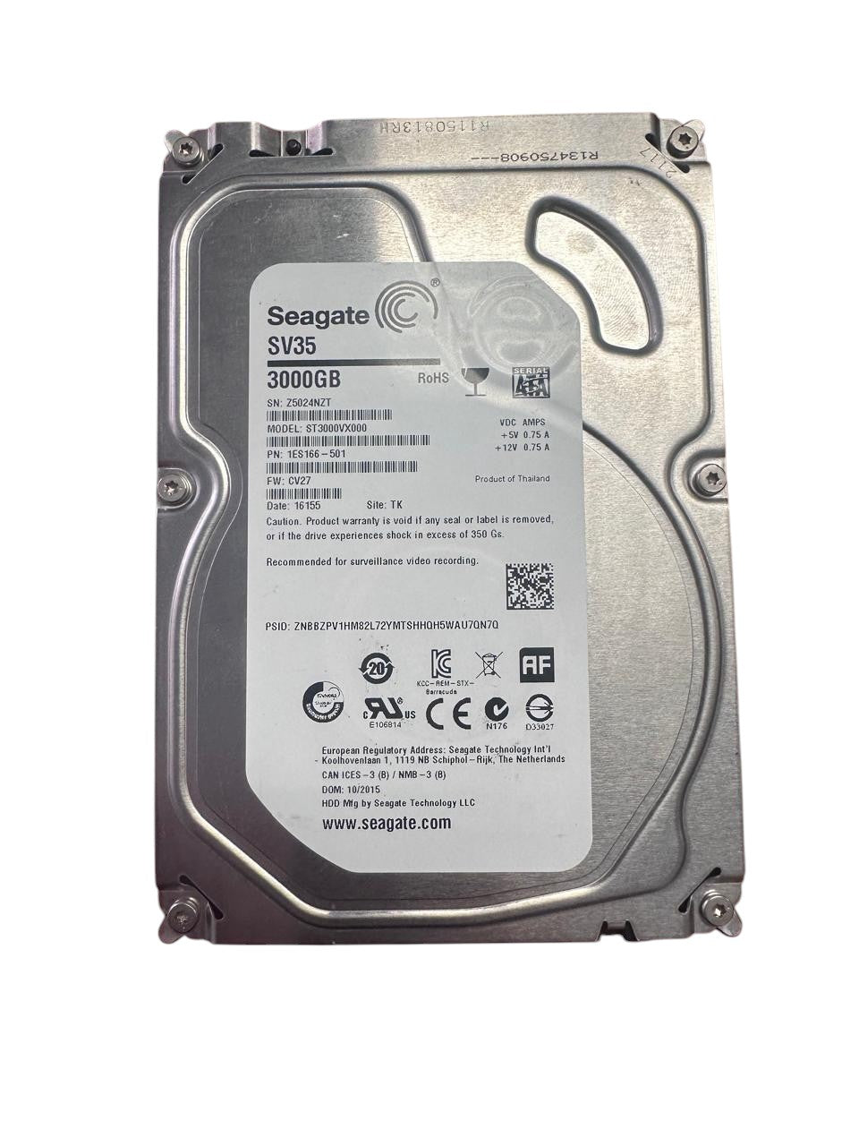 Seagate 3TB SATA Internal Hard Drive – 3.5" HDD  (10007788) - Electromann SA