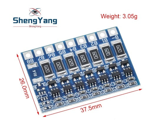 7S 29.4V 4.2V Balance Function Protection Board for Lithium 18650 Batteries