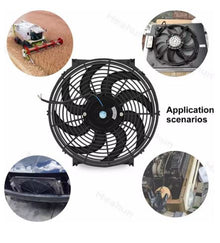 12v 80watt 10 Inch Slim Push/Pull High Performance Electric Radiator Cooling Fan - Electromann SA