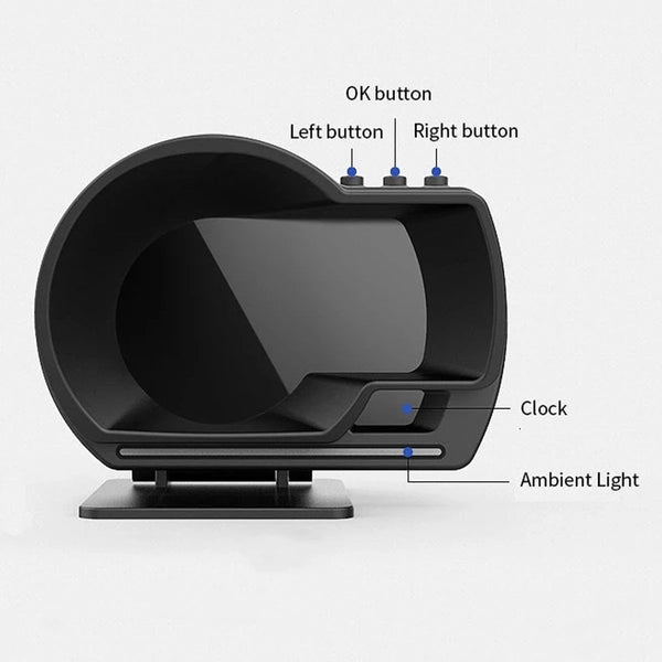 Smart Car OBD2 GPS Gauge HUD Head-Up Digital Display