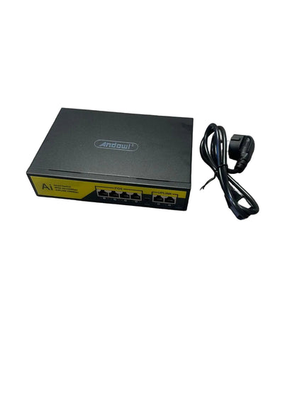 Andowl 6 port Smart Poe Switch (10007457) - Electromann SA