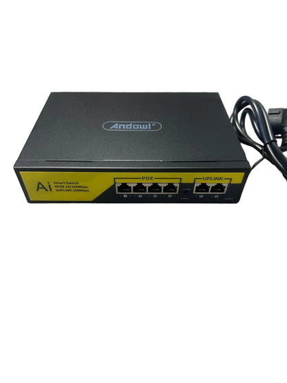 Andowl 6 port Smart Poe Switch (10007457) - Electromann SA