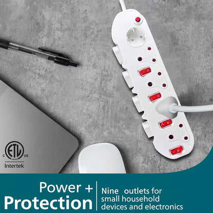 REDISSON Mi-11B 11 Way Switched 5x16Amp 6x5Amp 220v Multi-Plug (10007604) - Electromann SA