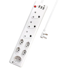 Redisson 11 Way Multi-Plug: 3x16Amp 5x5Amp 220v + 3x 2.1Amp USB Ports Power Strip (10006732) - Electromann SA