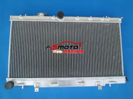 Aluminum Radiator + Cooling Fans for Subaru Impreza WRX/STI GDB GD8 GD 2002-2007