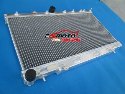 Aluminum Radiator + Cooling Fans for Subaru Impreza WRX/STI GDB GD8 GD 2002-2007