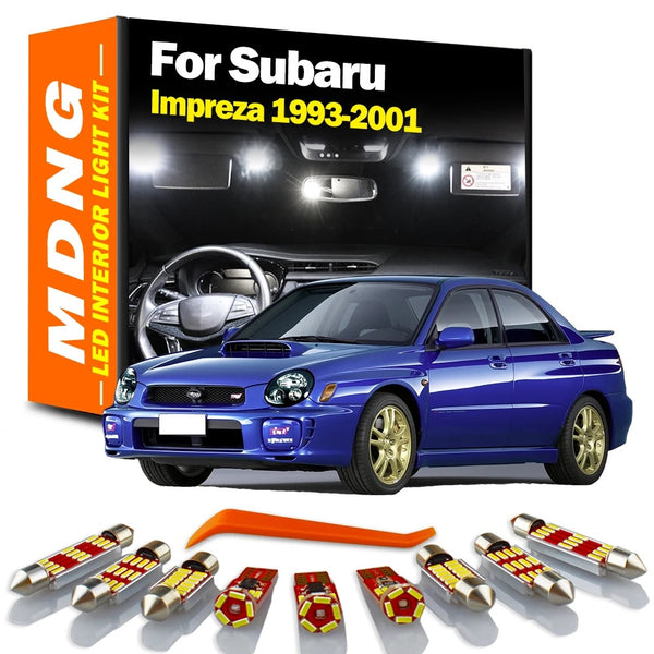 9Pcs Subaru Impreza 93-01 WRX Canbus Vehicle Led Bulbs Kit