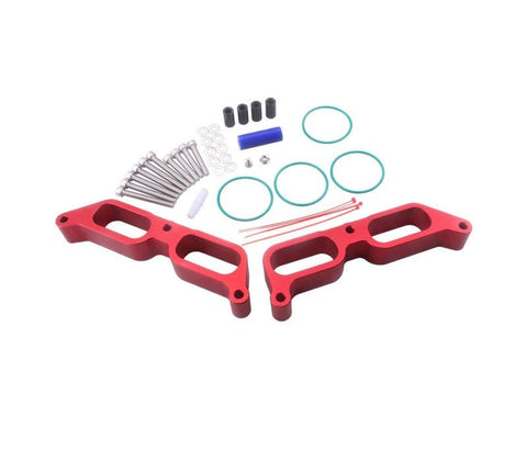 Billet Aluminum Intake Manifold Spacers for Toyota 86/Subaru BRZ 13-17 - Red | Improve Performance and Horsepower